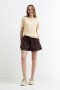 Short con cintura elastizada CHOCOLATE