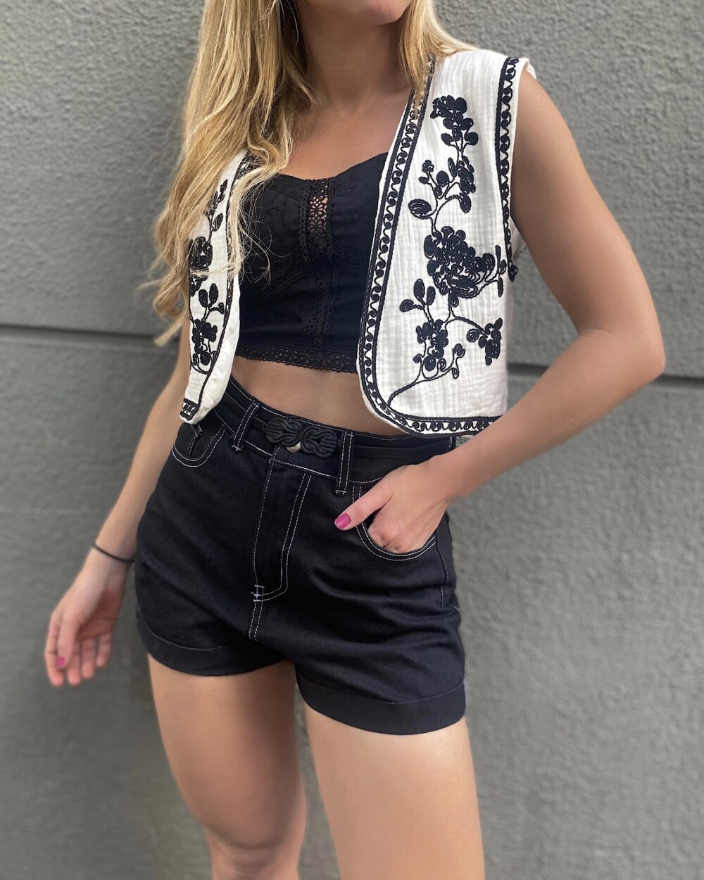 Chaleco Camelia Blanco