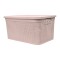 Caja simil ratán 15 lts ROSADO