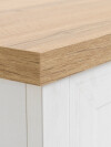 Mueble TV MARKSKEL blanco/roble Mueble TV MARKSKEL blanco/roble