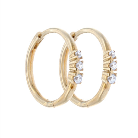 Aros de oro 9 ktes y circonias Aros de oro 9 ktes y circonias