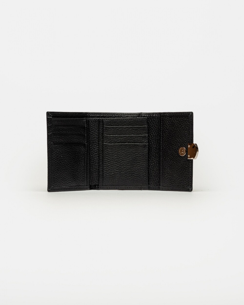 Billetera Marga en cuero graneado Negro