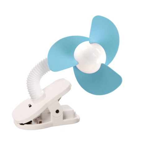 Ventilador portátil con clip azul