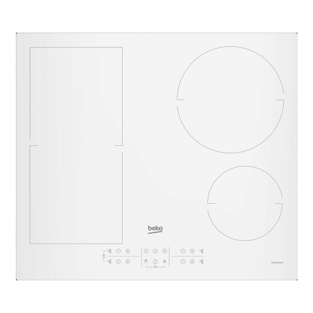 Anafe De Inducción Beko 60cm 4 Zonas Hii64200fmtw - ANAFE INDUCCION BEKO 60CM HII64200FMTW 