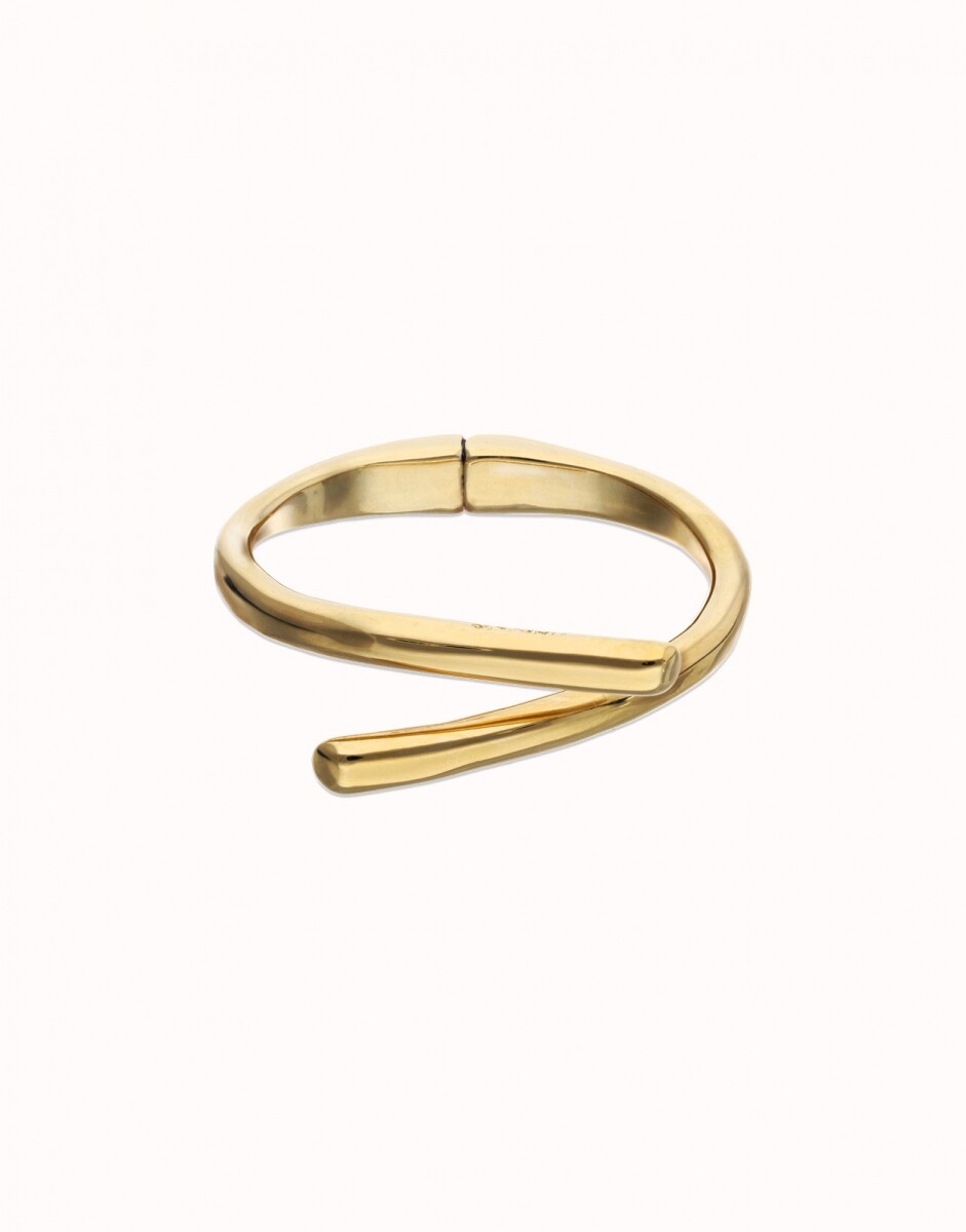 PULSERA DE ALEACIÓN DE METALES BAÑADA EN ORO 18K CON FORMA DE TUBOS - Pulsera 