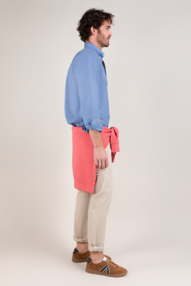 Camisa Garment Dyed Azul
