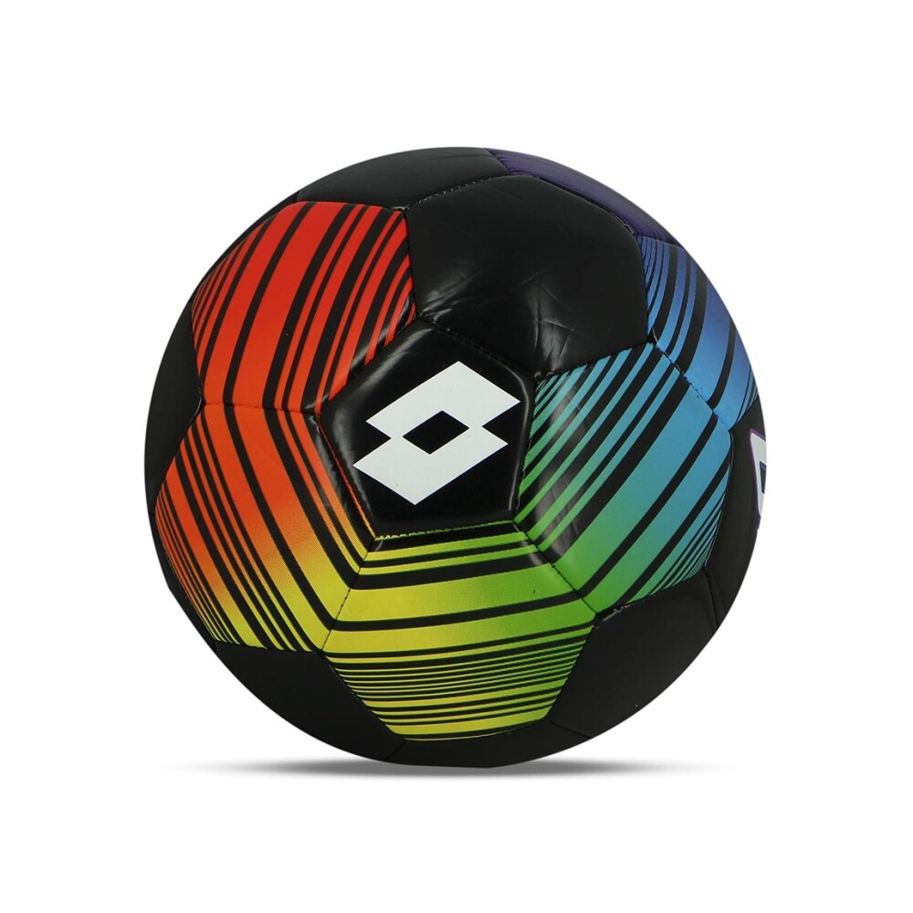 Lotto pelota soccer md size 4- negro/multicolor Negro-Multicolor
