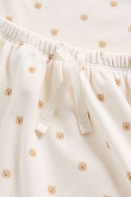 Set De Body Y Pantalón Bebé Ivory Frost