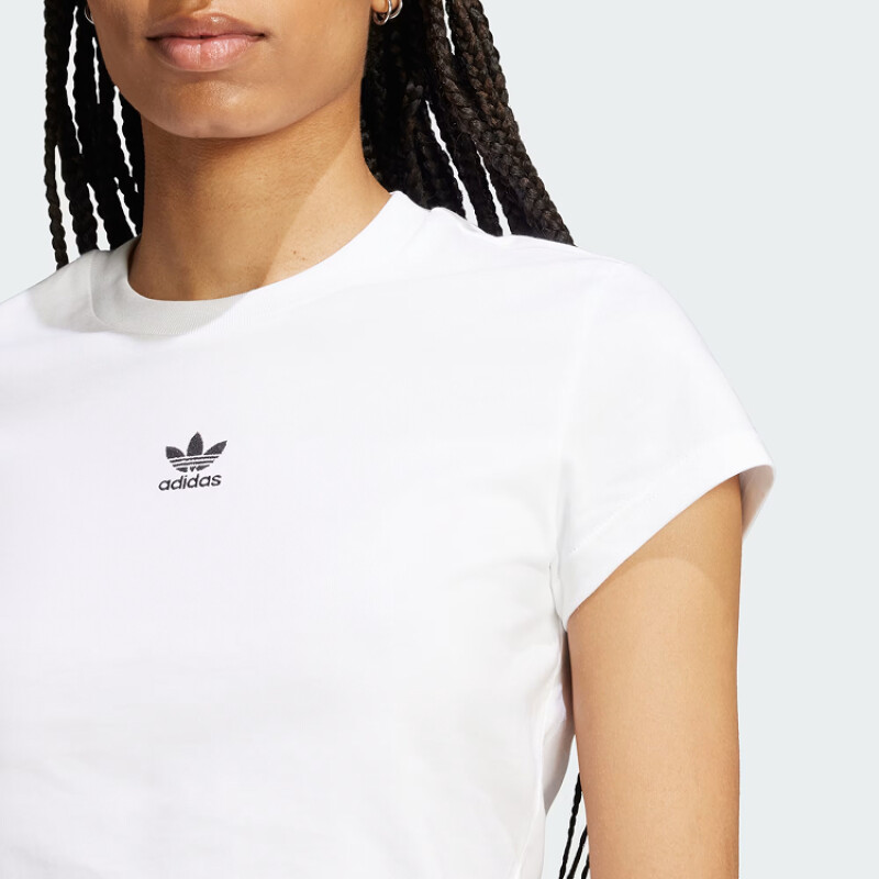 Remera Adidas Ess Slim Tee - Blanco Remera Adidas Ess Slim Tee - Blanco