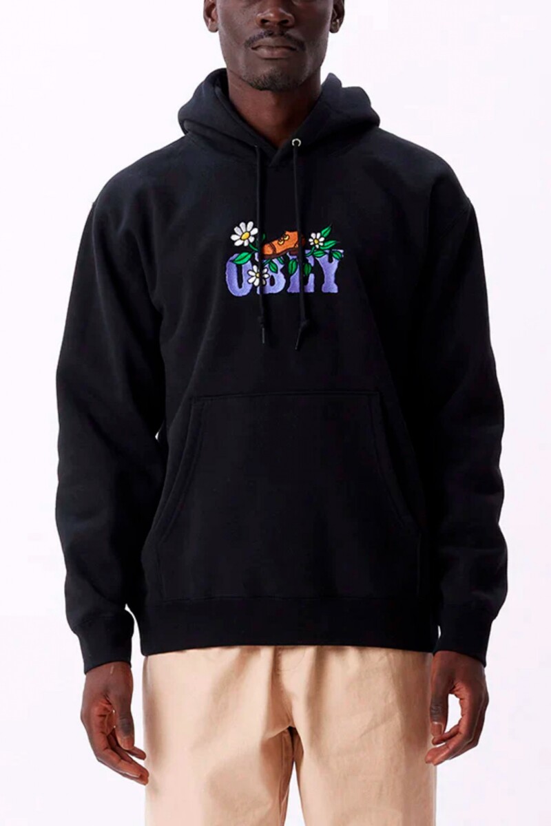 Obey Step Hood Black Negro