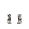 Caravanas Aro Cruzado con Zirconia - Plata 925 - CA4312 sinpiedra