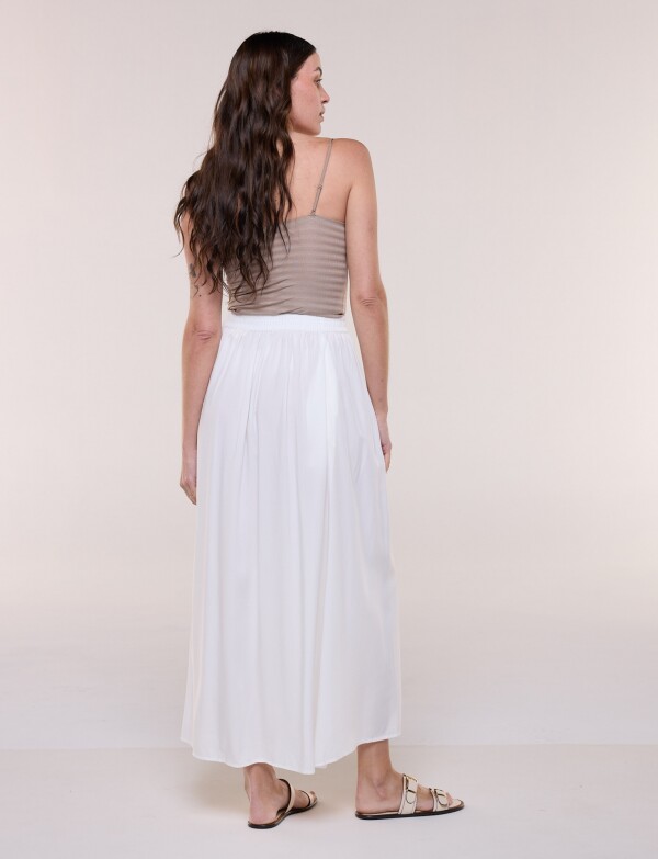Falda Maxi Solid BLANCO