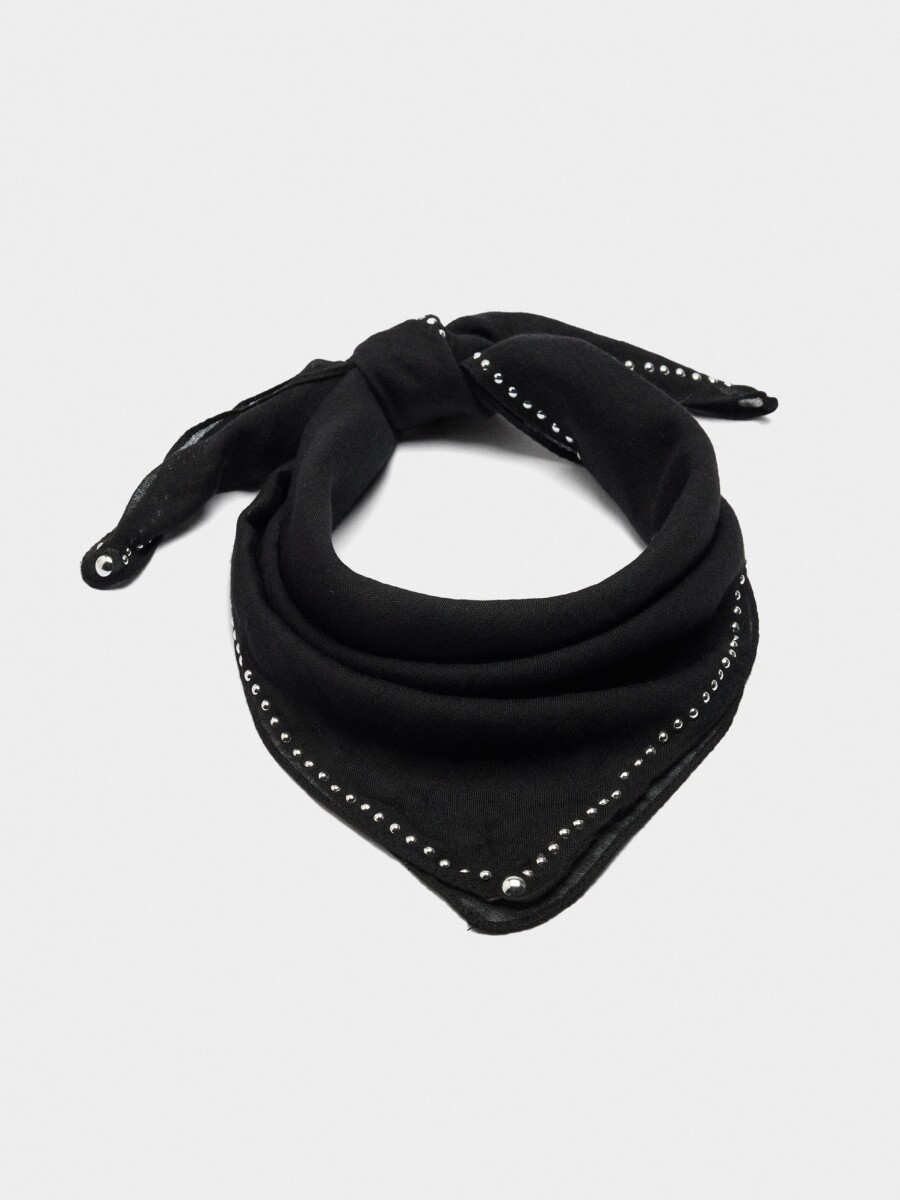 Pañuelo Multifuncional Detalles Metálicos negro