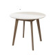 Mesa TOPACIO 1,03 Redonda color IMBUIA con Tapa color BLANCO Mesa TOPACIO 1,03 Redonda color IMBUIA con Tapa color BLANCO