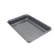 Asadera honda antiadherente rectangular 42,5x29x5 cm GRIS