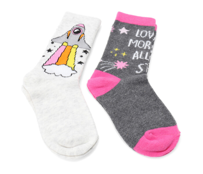 Medias de Niña MINI Miss Carol Media Rocket pack X2 Azul