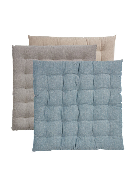 Almohadón de asiento ELVESNELLE 40x40x4 gris Almohadón de asiento ELVESNELLE 40x40x4 gris