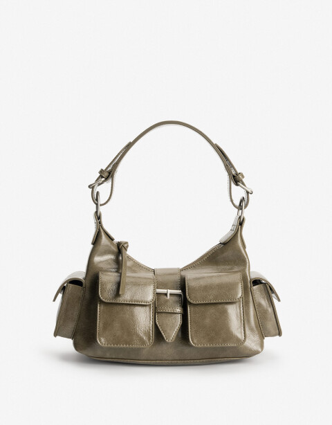 City Cartera Baguette Multipocket - Verde Militar