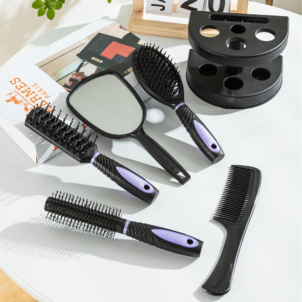 Set De Cepillos Para Cabello Completo - Violeta 