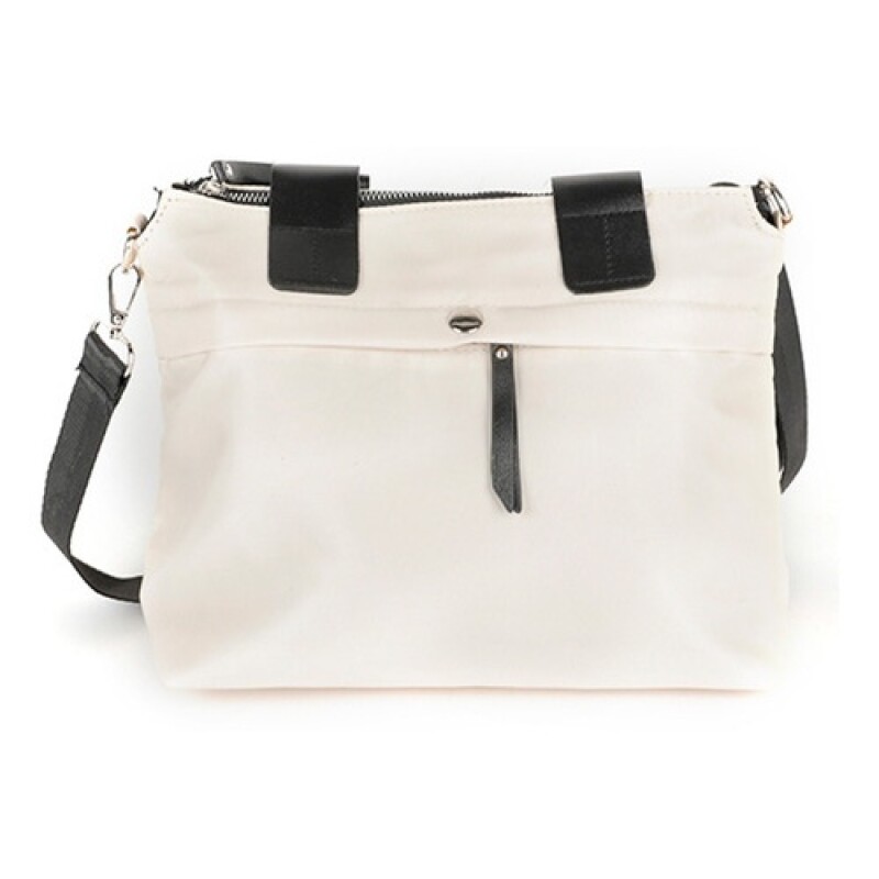 Bandolera Canva modelo Barcelona en nylon Blanco