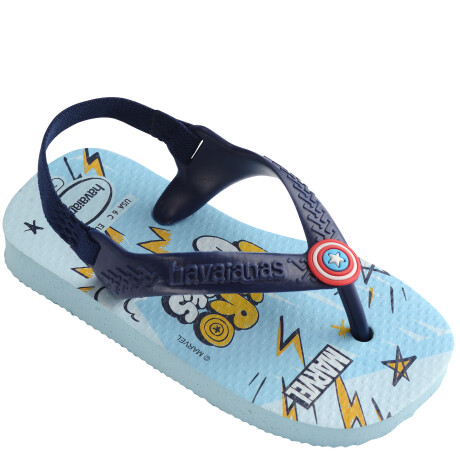 Sandalia de Niños Havaianas New Baby Heroes Azul - Celeste