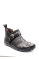 Bota Baja Clásica Cuero Negro