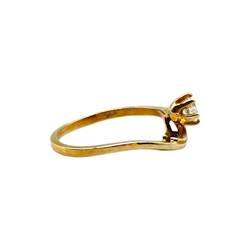 Anillo Solitario-Oro bajo-Piedra Zirconia-AN8077 conpiedra