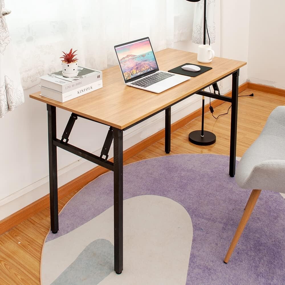 Escritorio Plegable Con Silla Incluida Marrón claro