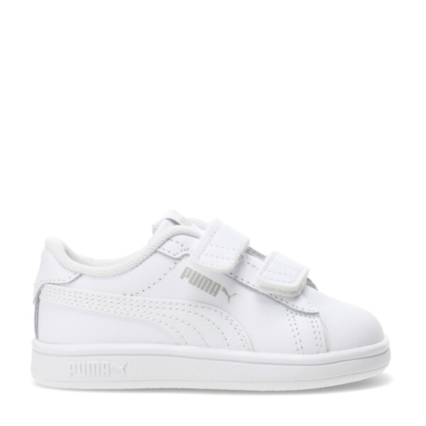 Championes Infantiles Puma Smash 3.0 Leather V Blanco