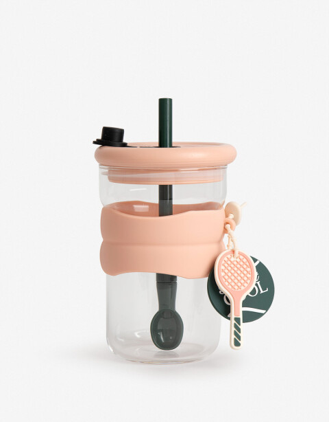 Artículos cocina Vaso De Vidrio Tennis - Combinacion Bicolor