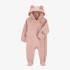 Enteritos Carters Algodón forrado de abrigo con pie 3M Flower Rosa
