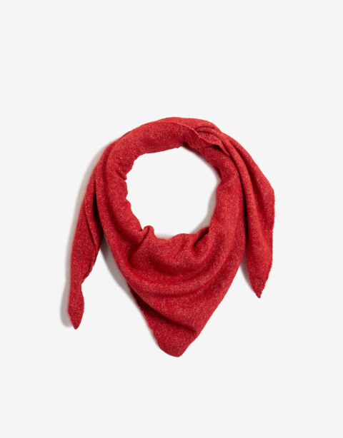 Bufandas Bufanda Tejida Triangular Rojo - Rojo Medio