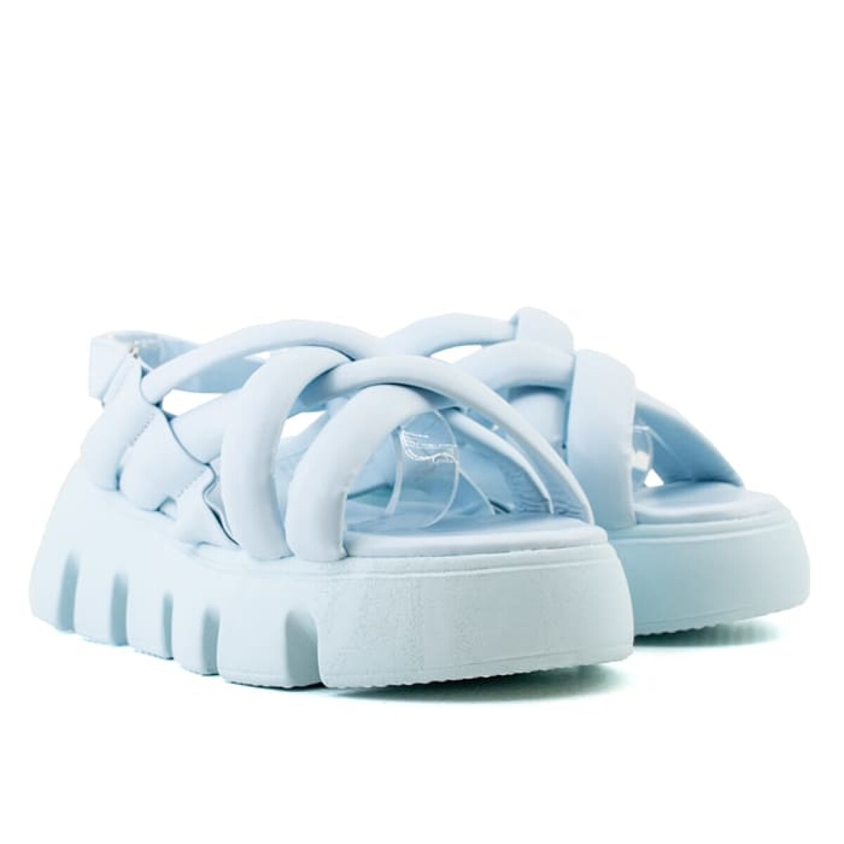 Sandalias Chill Sunday tiras trensadas de Mujer 2088-1 - Azul Claro 
