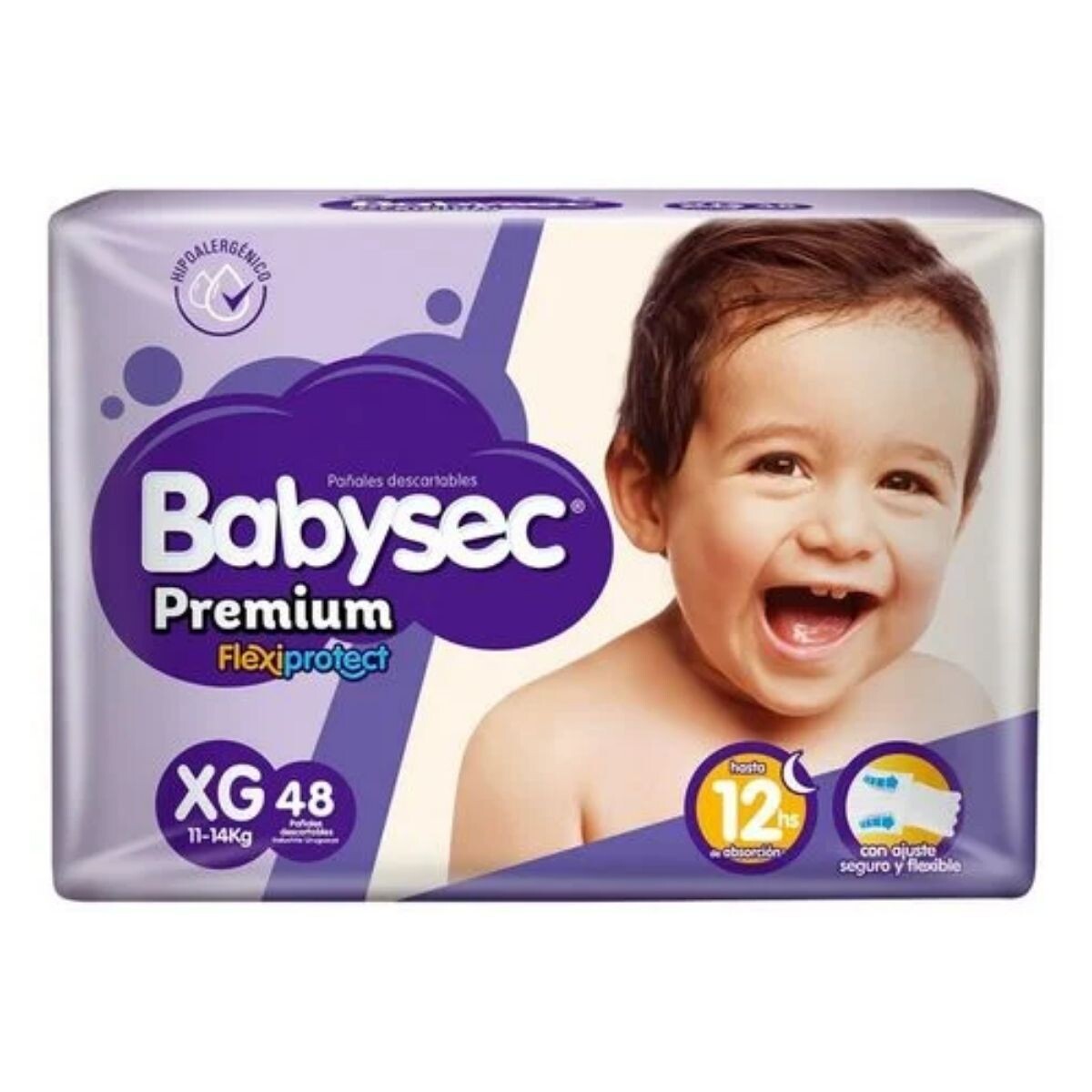 Pañales Babysec Premium Flexiprotect XG - X48 