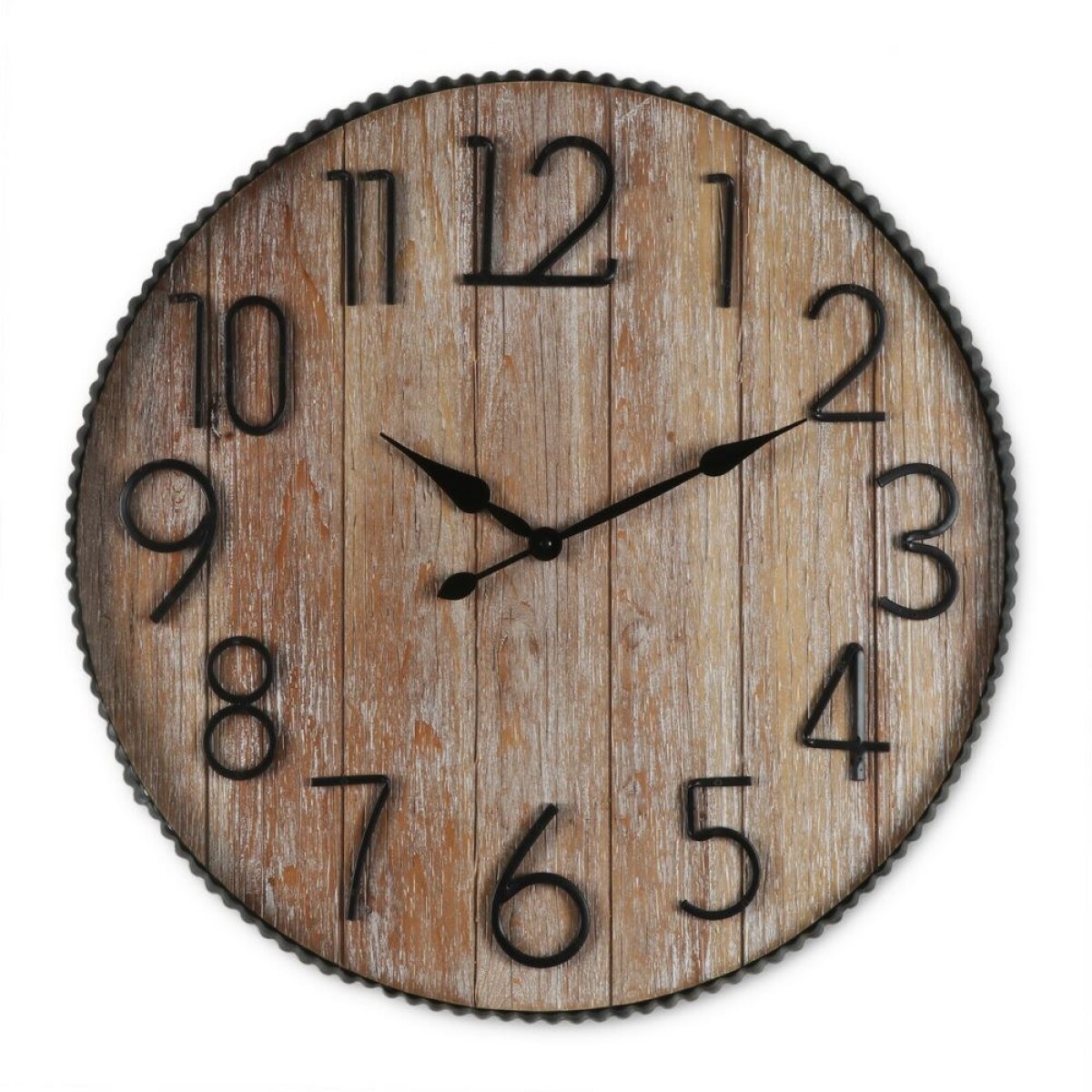 Reloj Digital de Sobremesa Negro PVC Madera MDF (15 x 7,5 x 7 cm) 