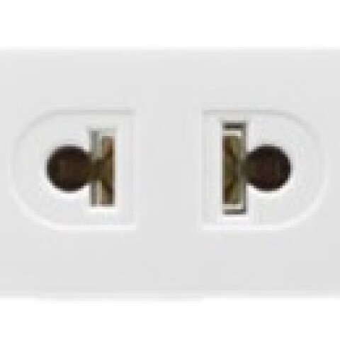TOMA EURO AMERICANA 2P 10A 250V ATENEA BLANCO TOMA EURO AMERICANA 2P 10A 250V ATENEA BLANCO
