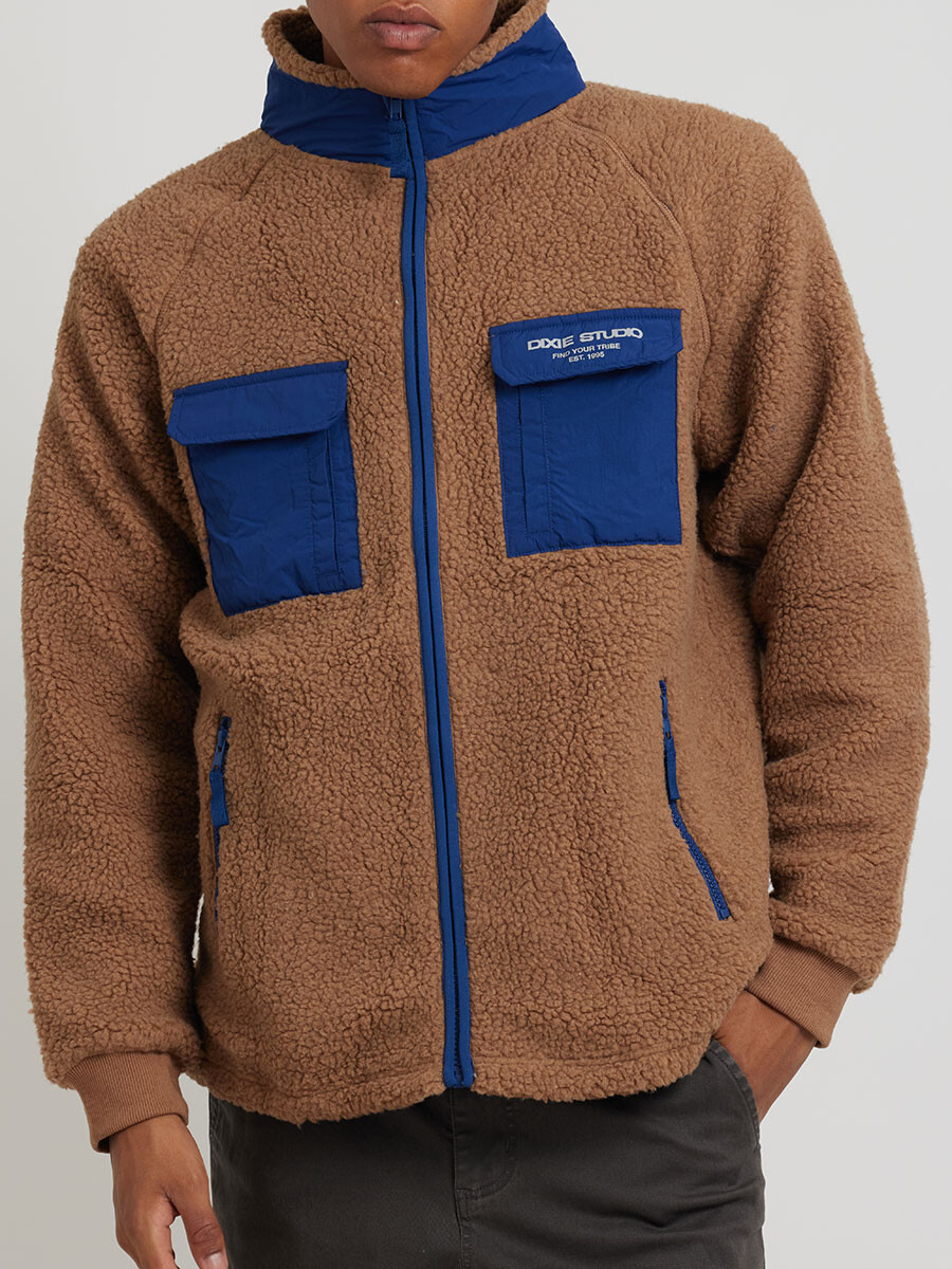 CAMPERA KEIRAN ( SHERPA ) DIXIE - MarrÓn 