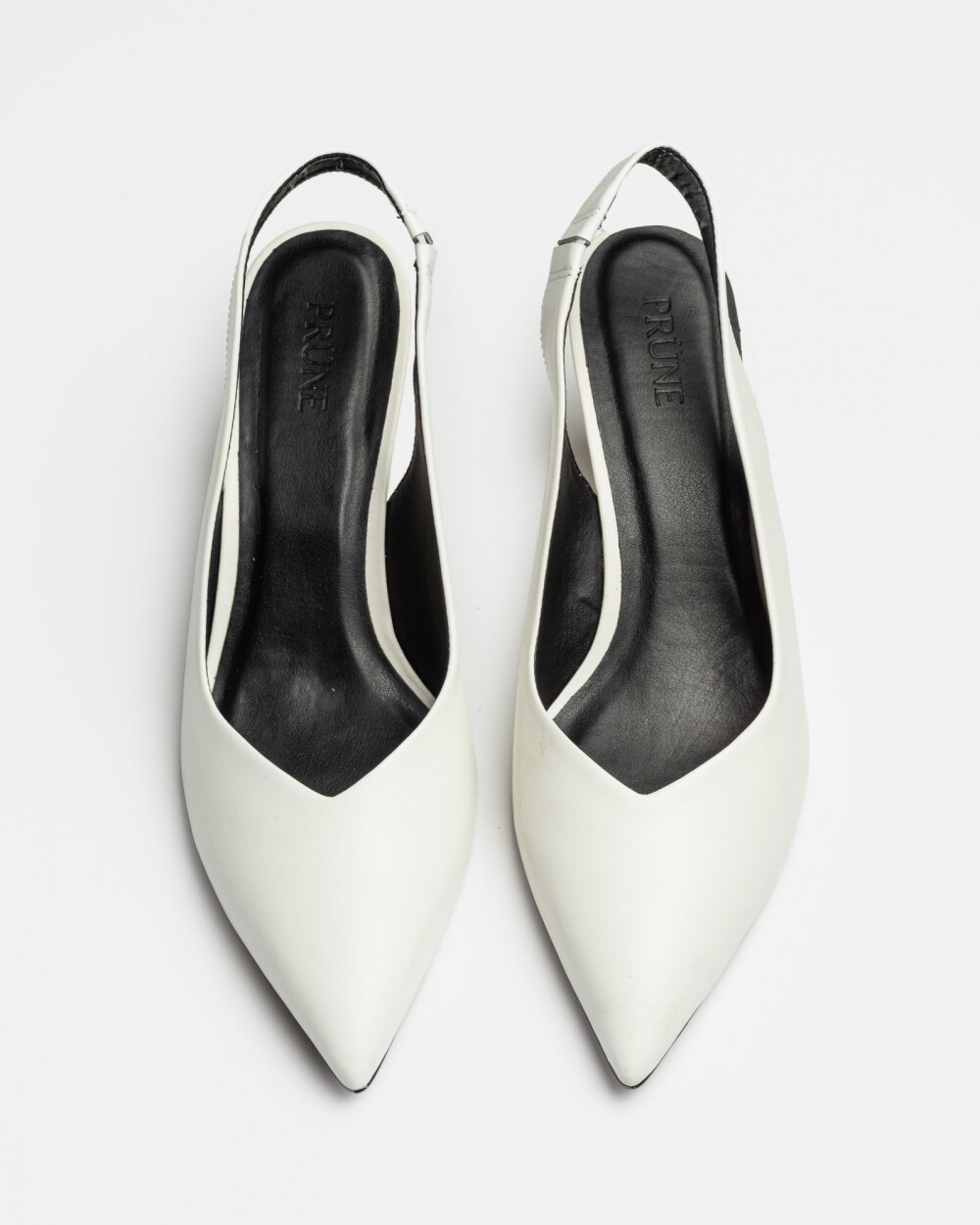 Stiletto Bianca en cuero liso Blanco