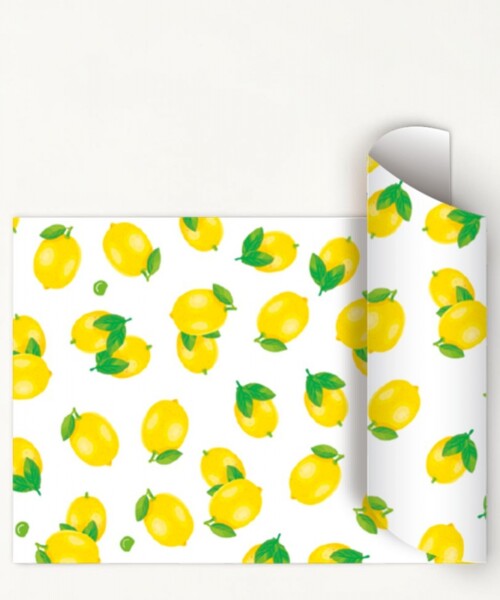 Papel Regalo Bobina 60cm x 100mts LIMON
