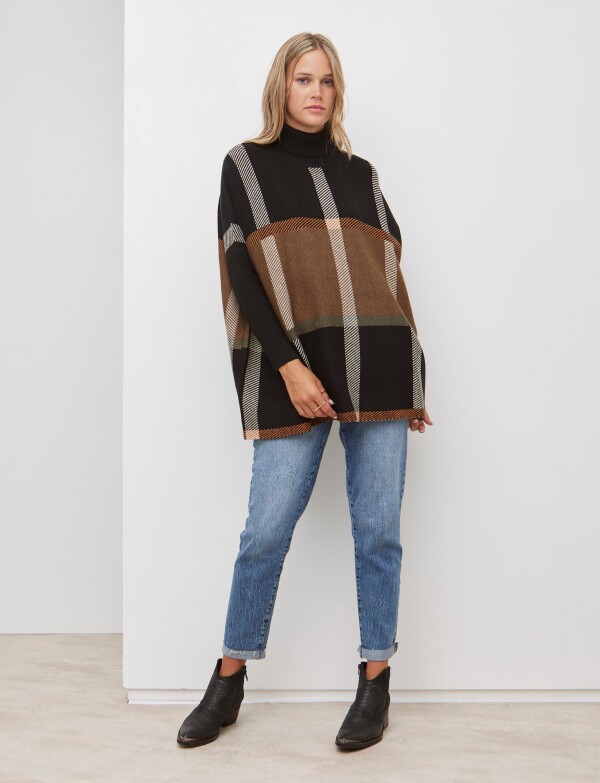 Polera Oversized MULTI/NEGRO