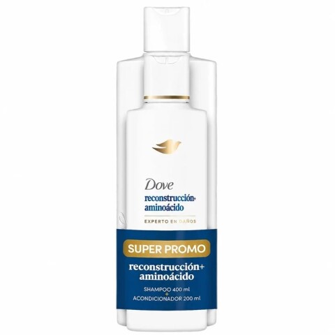 Dove Pack shampoo 400ml + aco 200ml Reconstrucción + Aminoácido