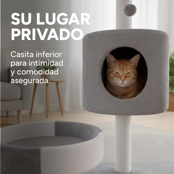 Gimnasio Rascador Para Gato Cama Torre Casa 3 Pisos Raton Gimnasio Rascador Para Gato Cama Torre Casa 3 Pisos Raton