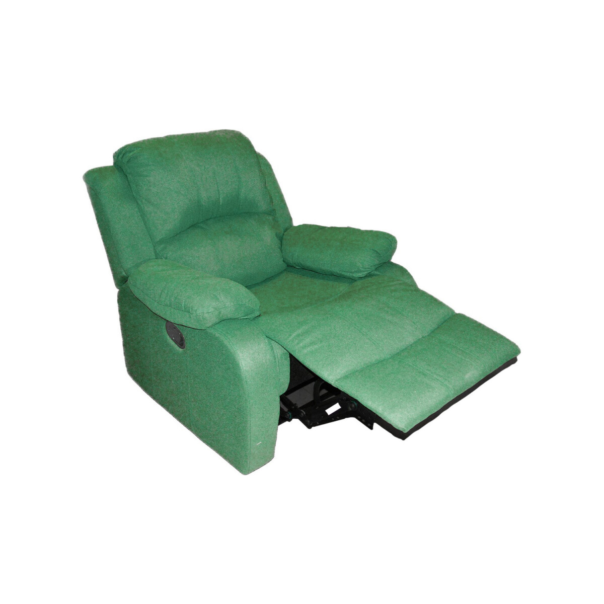 Poltrona Sillon Sofa Reclinable 1 Cuerpo Tela Calidad - Variante Color Verde Oscuro 