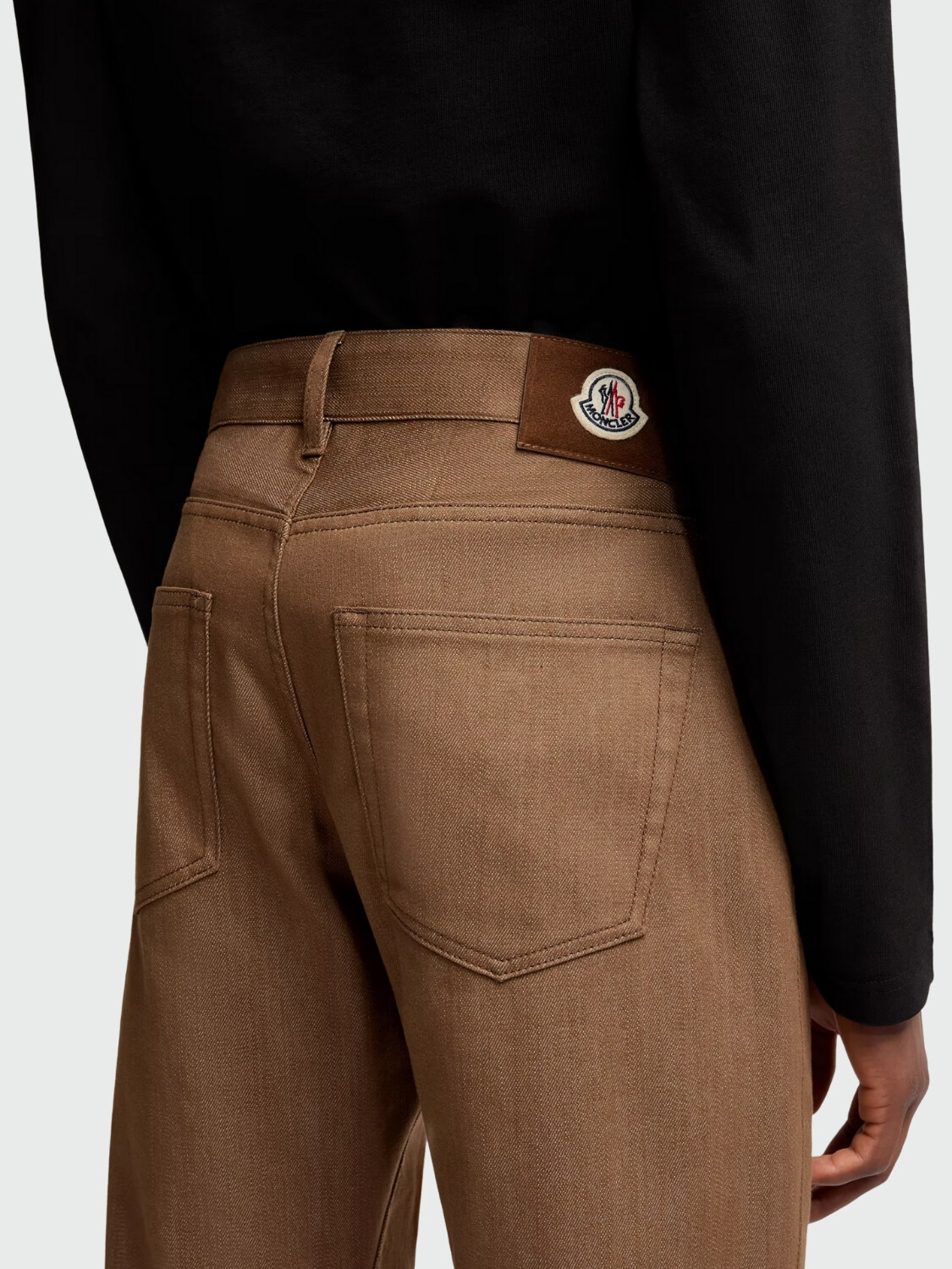 MONCLER - Vaqueros Rectos Beige