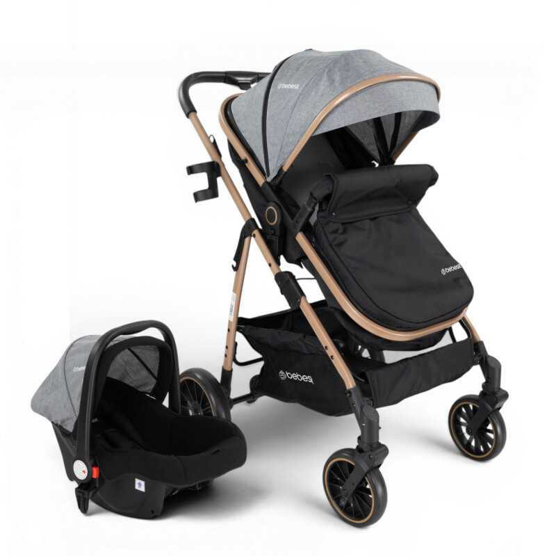Coche Travel System Jumbo con Baby Silla Ruedas Todo Terreno Coche Travel System Jumbo con Baby Silla Ruedas Todo Terreno
