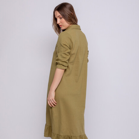 VESTIDO BONILLA Verde Militar