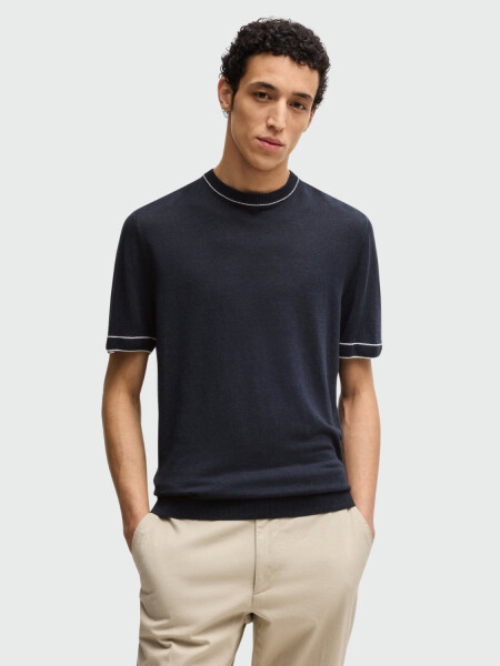 BOSS - Remera Jiovanni Azul Oscuro