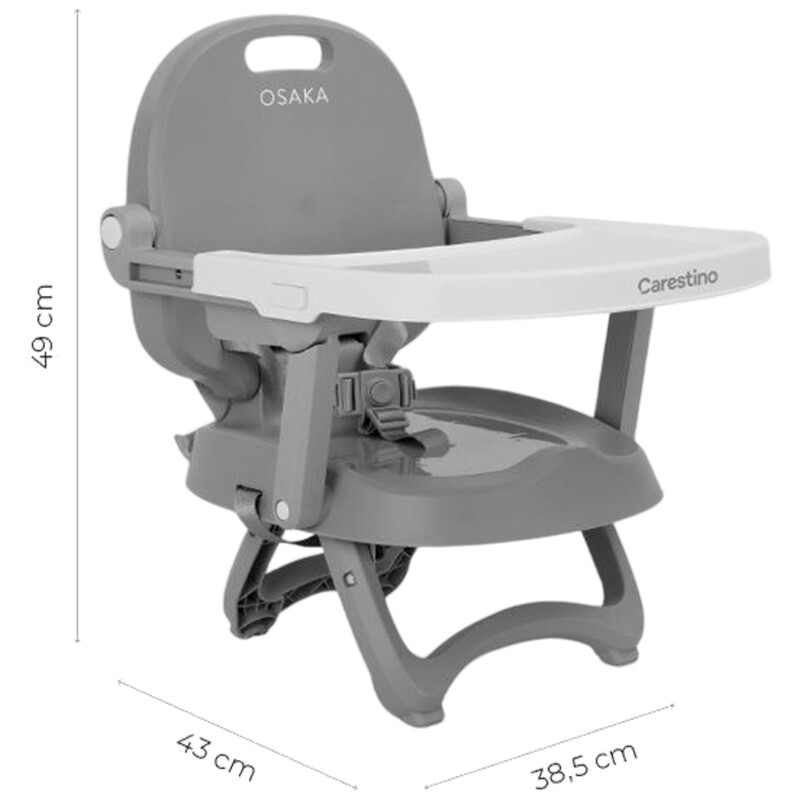 Silla Booster de Bebe para Comer Plegable Carestino Osaka Gris