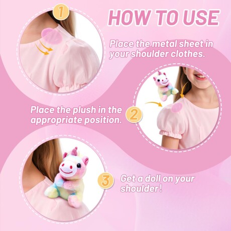 PELUCHE CON IMAN UNICORNIO DR5134 MULTICOLOR