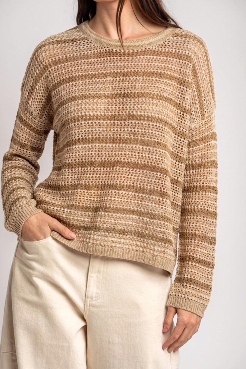 Sweater Texturado Arena
